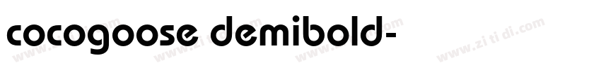 cocogoose demibold字体转换